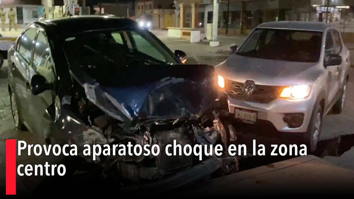 Provoca aparatoso choque en la zona centro – Periódico Zócalo ...