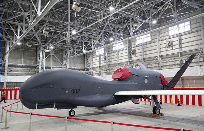 Japón confirma que un dron de su Fuerza Aérea se estrelló en el mar