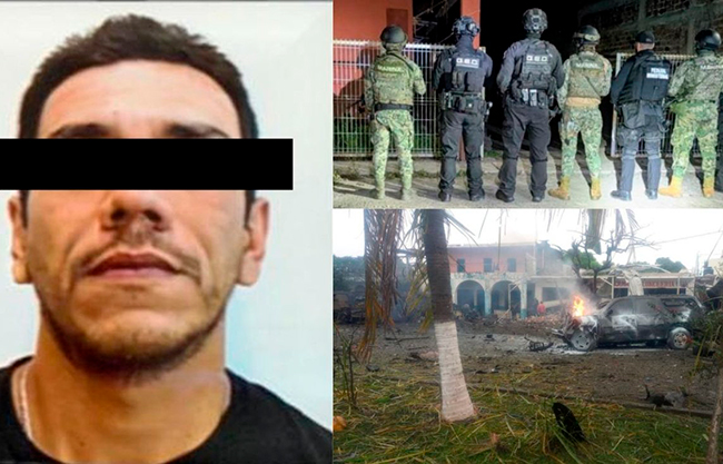 Detienen en Colima a líder del CJNG ligado a explosión que dejó 6 muertos en Michoacán
