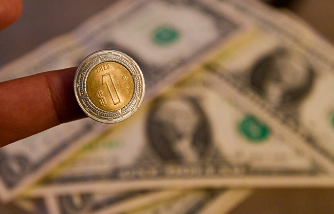 El peso encadena ocho semanas de pérdidas frente al dólar